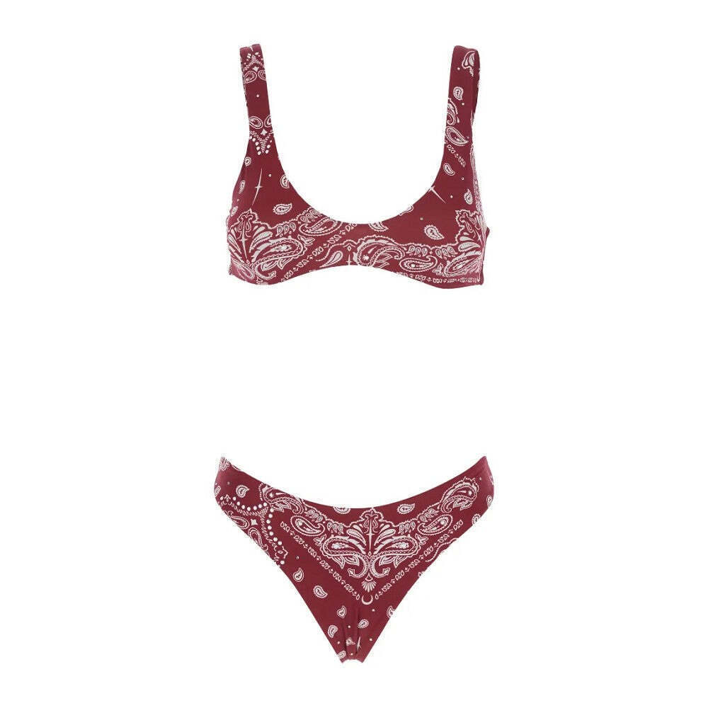 Venuja Strass-Embellished Bandana Print Bikini